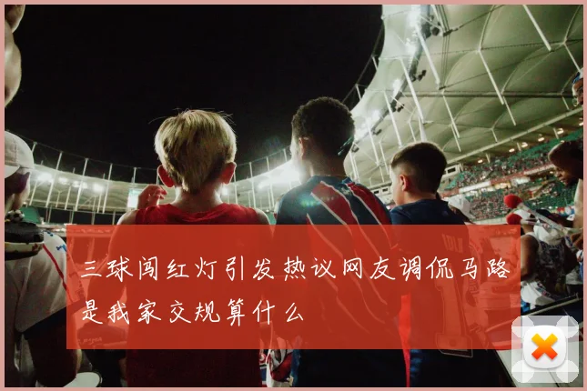 三球闯红灯引发热议网友调侃马路是我家交规算什么