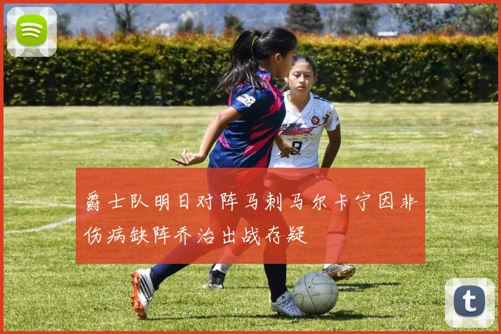 爵士队明日对阵马刺马尔卡宁因非伤病缺阵乔治出战存疑